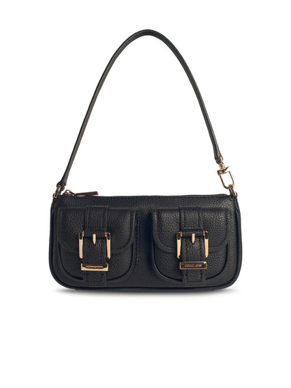 Michael Kors „Zoe“ schwarze Ledertasche