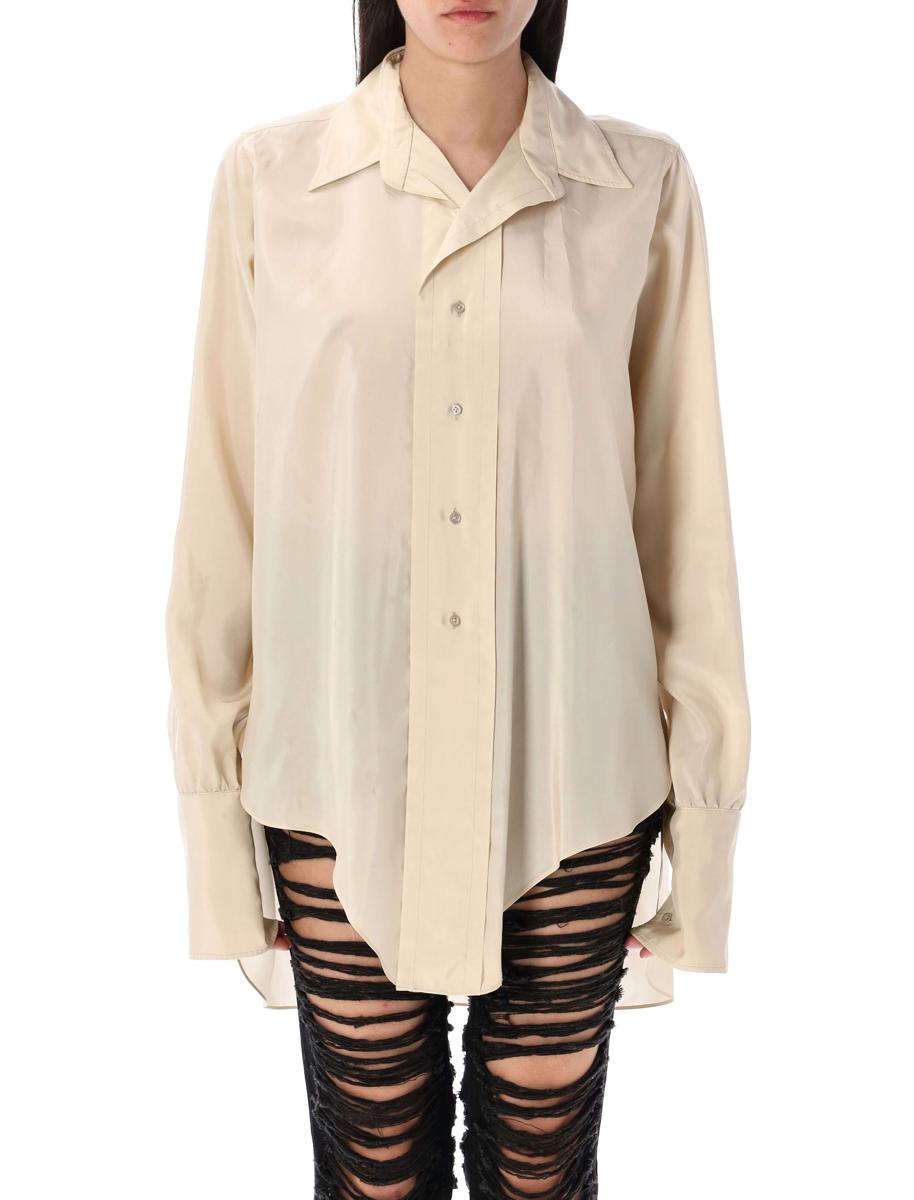 Maison Margiela – Hemd mit tiefem Saum