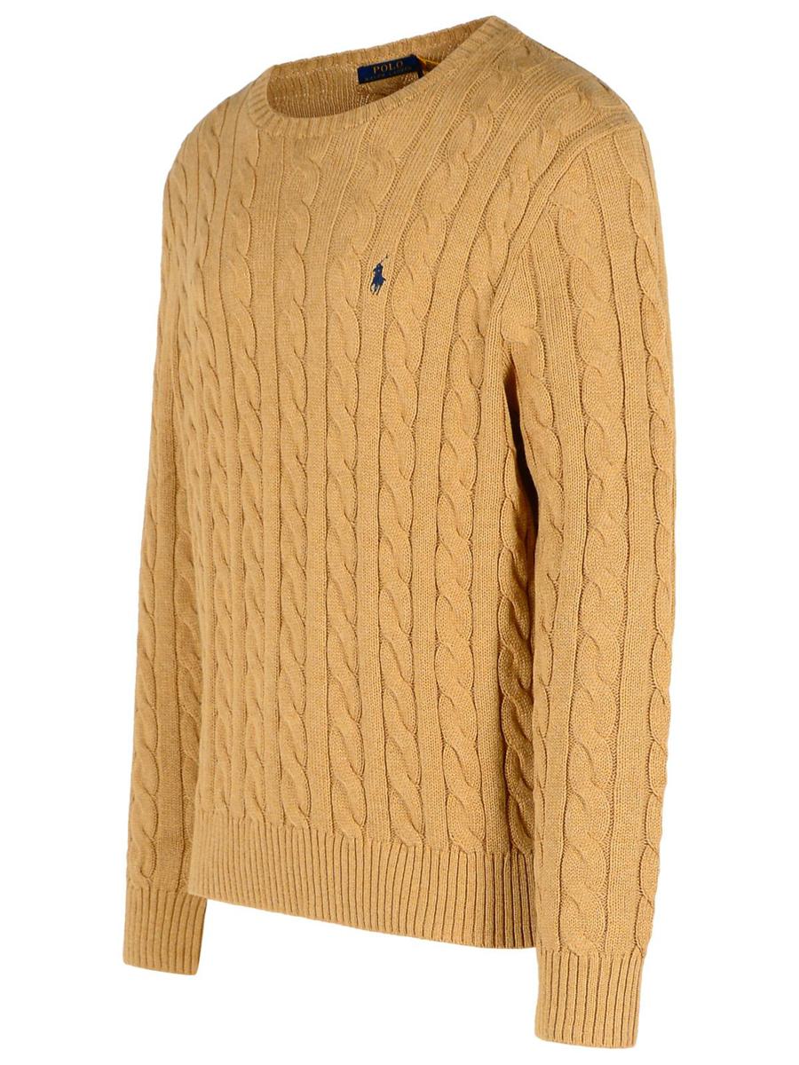 Beigefarbener Baumwollpullover von Polo Ralph Lauren