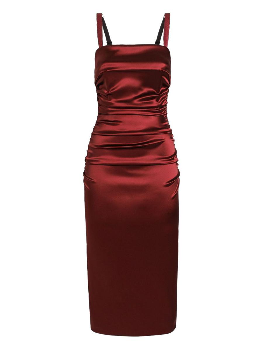 Dolce &amp; Gabbana Satin-Midikleid