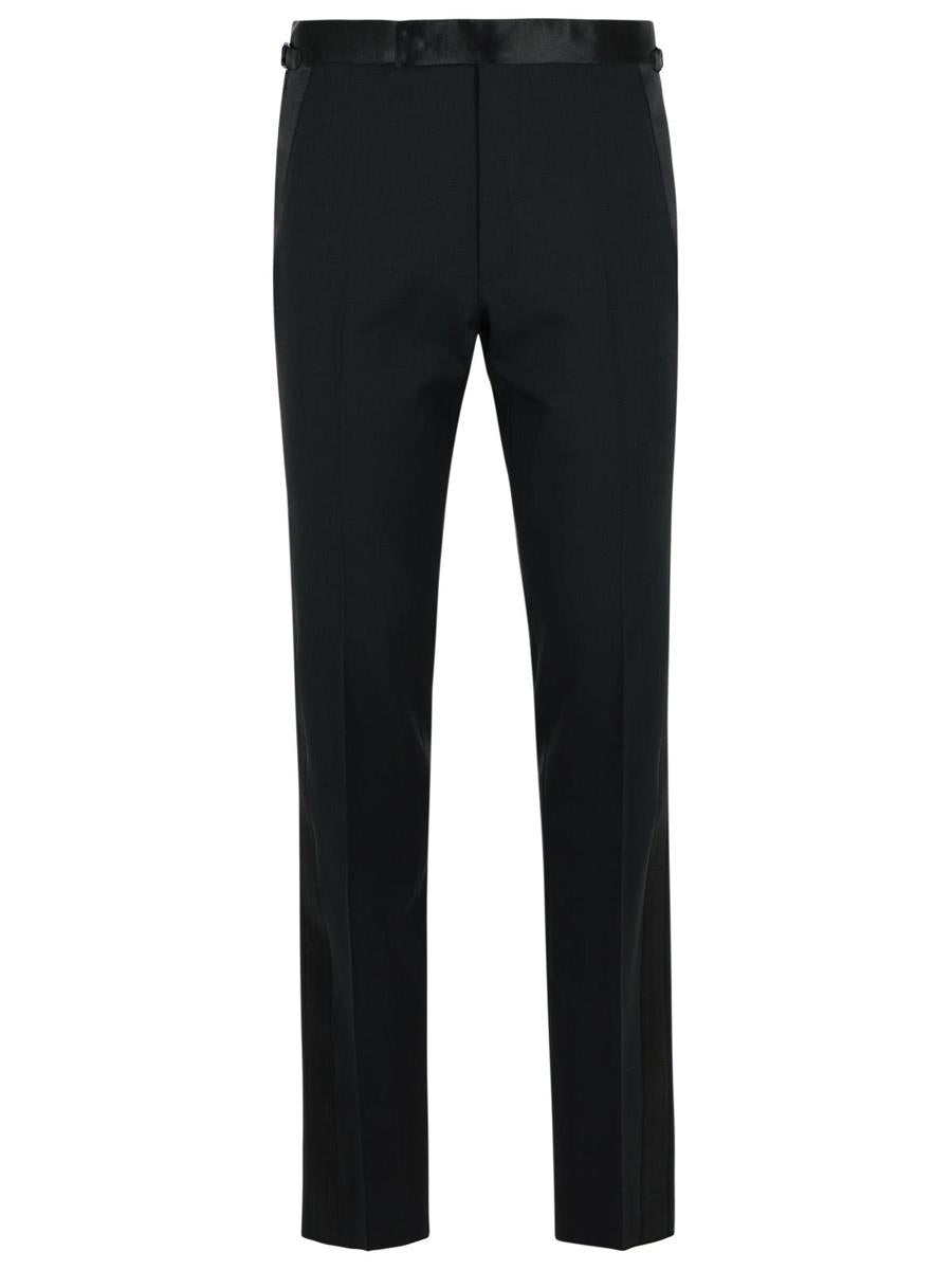 Schwarze Wollhose von Tom Ford