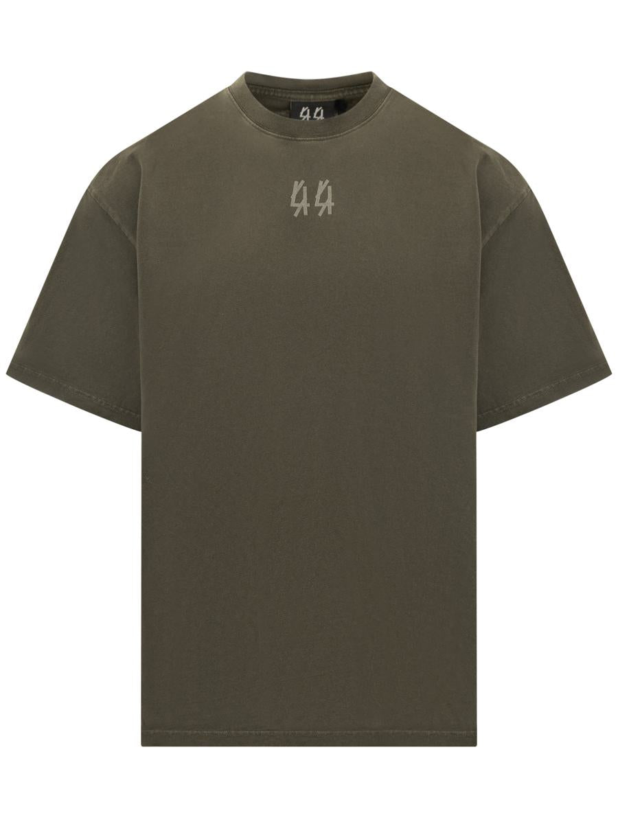 M44 Label Group 44 Label Group Herren T-Shirt mit grünem Logo
