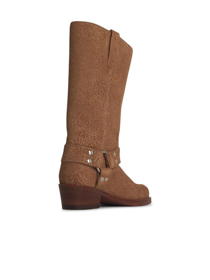 Paris Texas – Roxy – Beige Wildlederstiefel