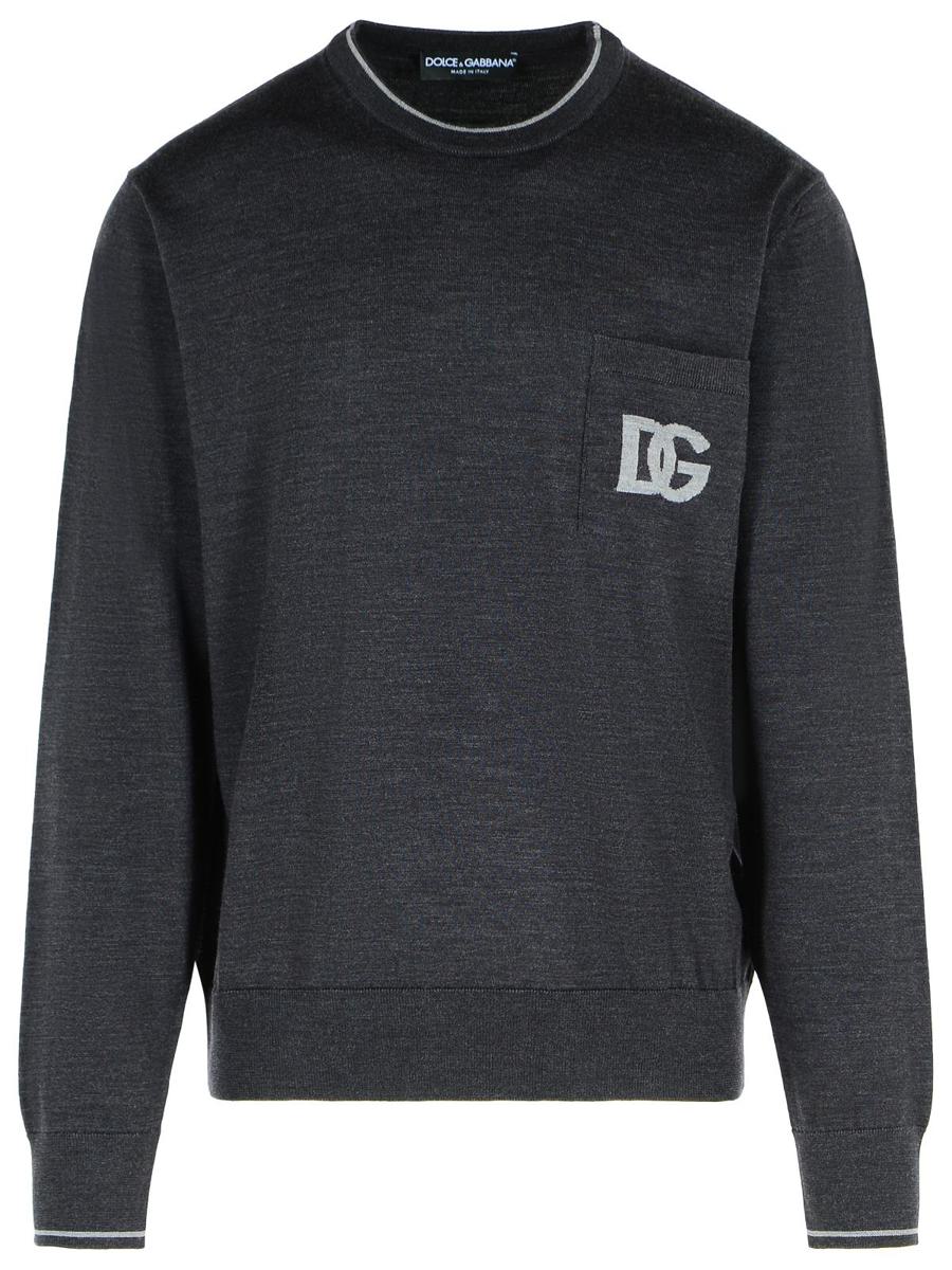 Grauer Pullover aus Schurwolle von Dolce &amp; Gabbana