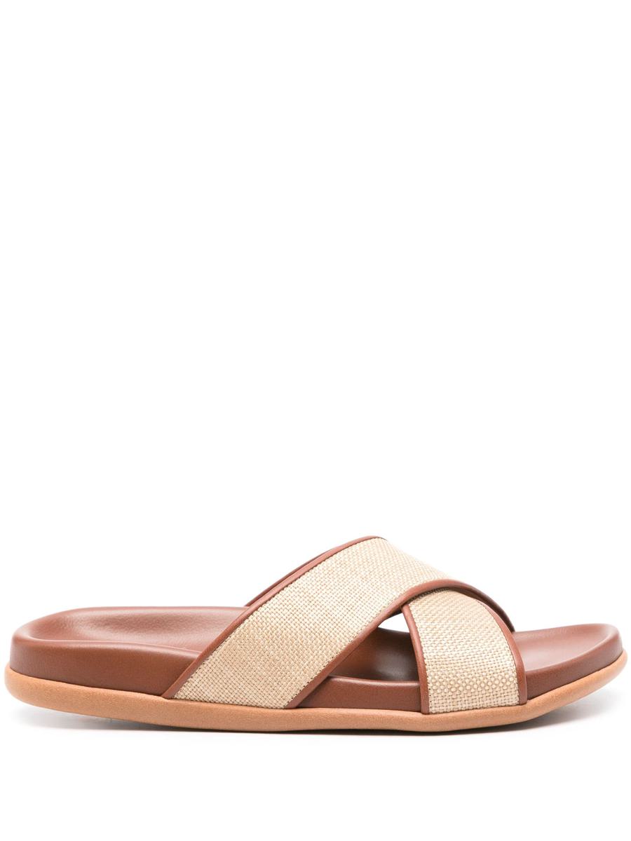 Ancient Greek Sandals – Thais – Schuhe aus Nappa/Bast mit Fußbett