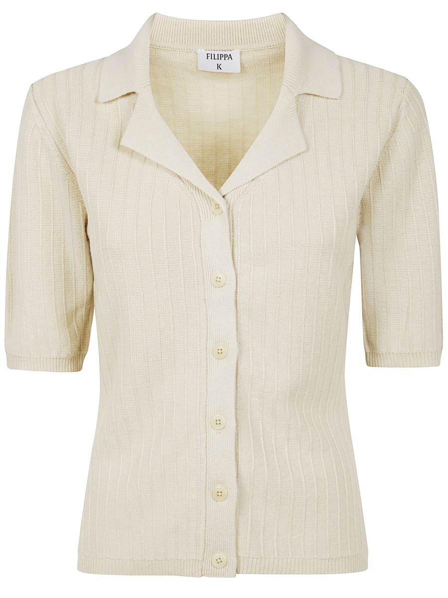 Filippa K – Kurzärmliger Cardigan mit Kragen