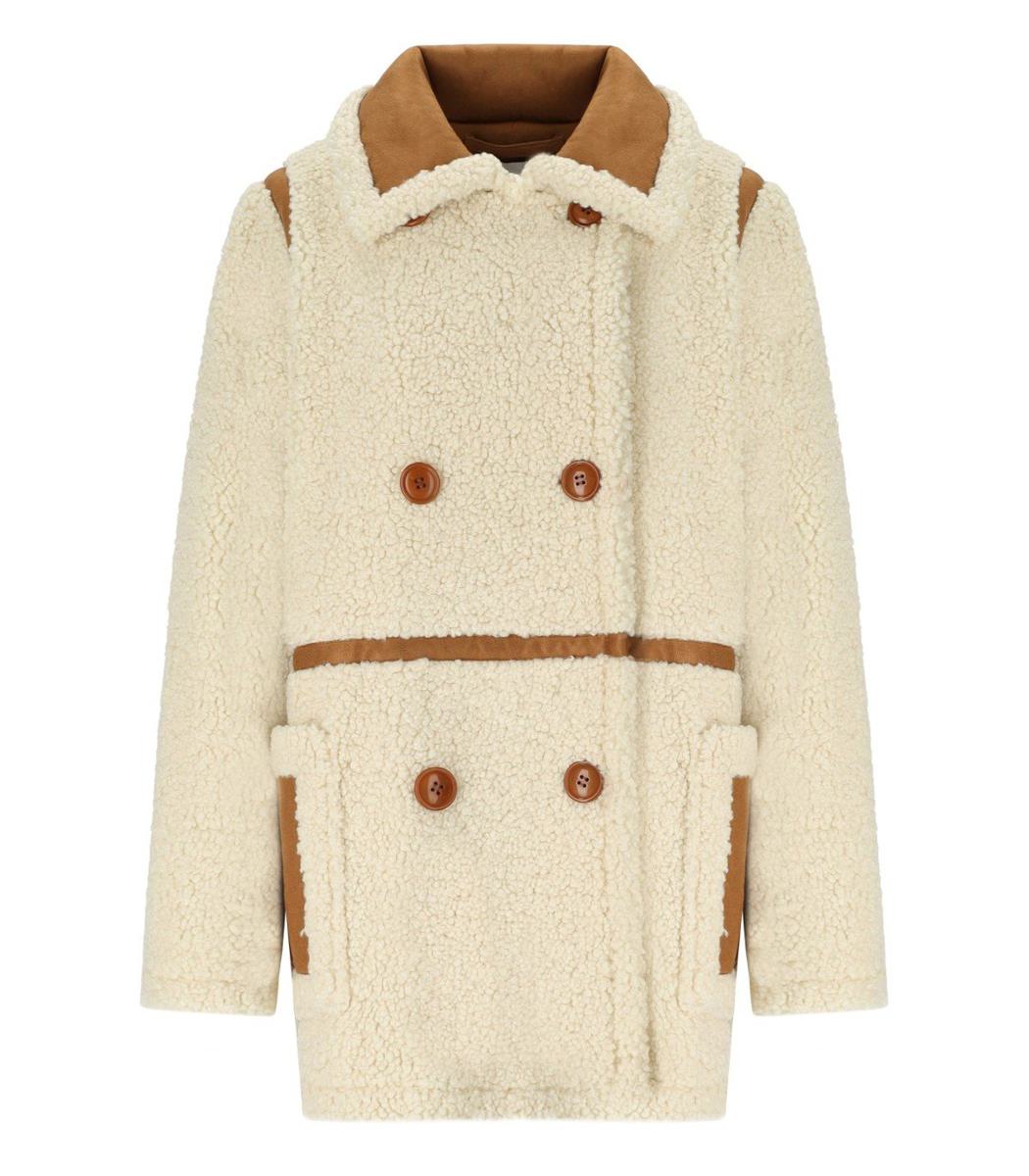 Stand Studio Chloe – Ecrufarbene Zweireiherjacke