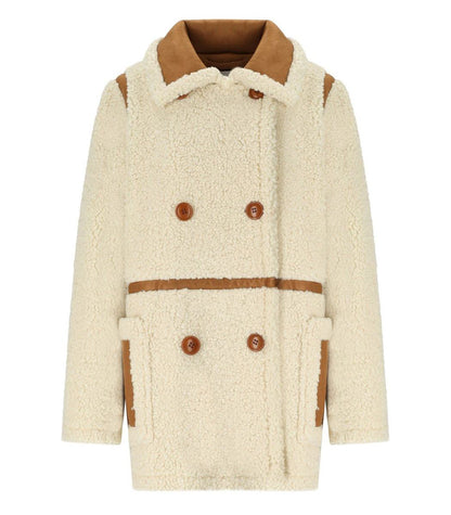 Stand Studio Chloe – Ecrufarbene Zweireiherjacke