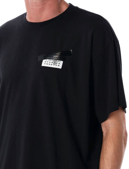 MM6 Maison Margiela Trompe L'Oeil bedrucktes Baumwoll-T-Shirt