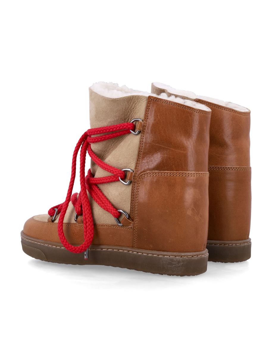 Isabel Marant – Nowles – Ankle Boots mit Lammfell-Schnürung