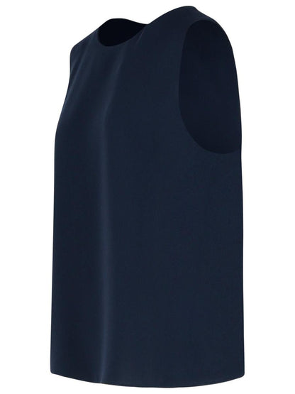 PAROSH Blaue Polyesterbluse