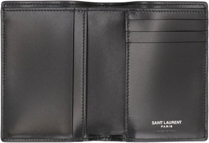 Saint Laurent Tiny Cassandre Kartenetui aus Leder