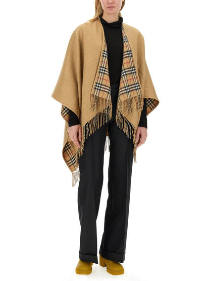 Burberry Mantella Reversibile im Lana-Karomuster
