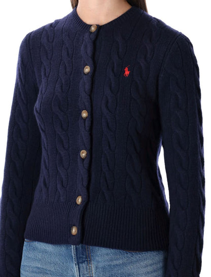 Polo Ralph Lauren – Zopfmuster-Cardigan aus Wolle und Kaschmir