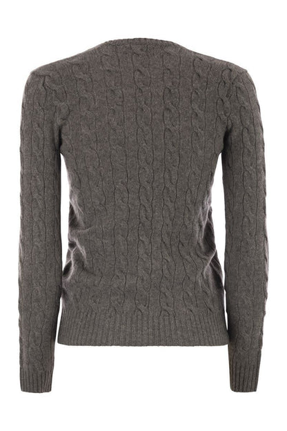 Polo Ralph Lauren – Zopfmusterpullover aus Wolle und Kaschmir