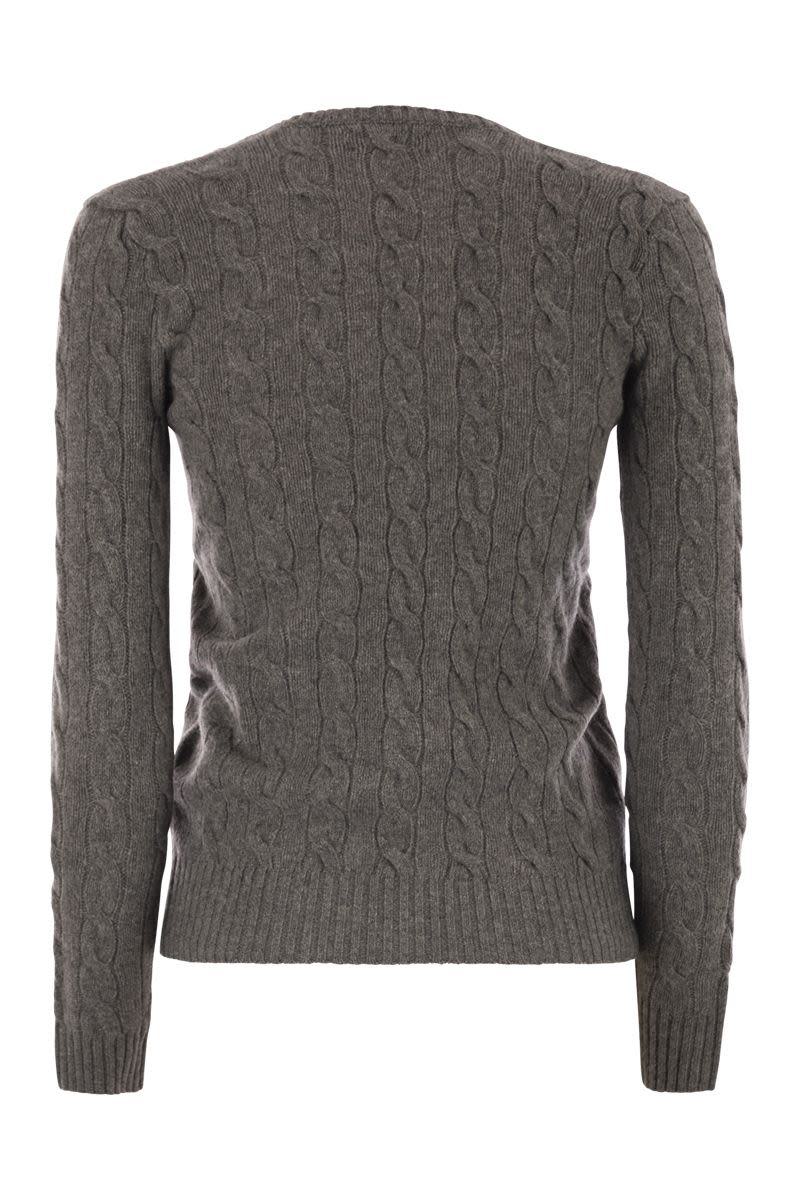 Polo Ralph Lauren – Zopfmusterpullover aus Wolle und Kaschmir