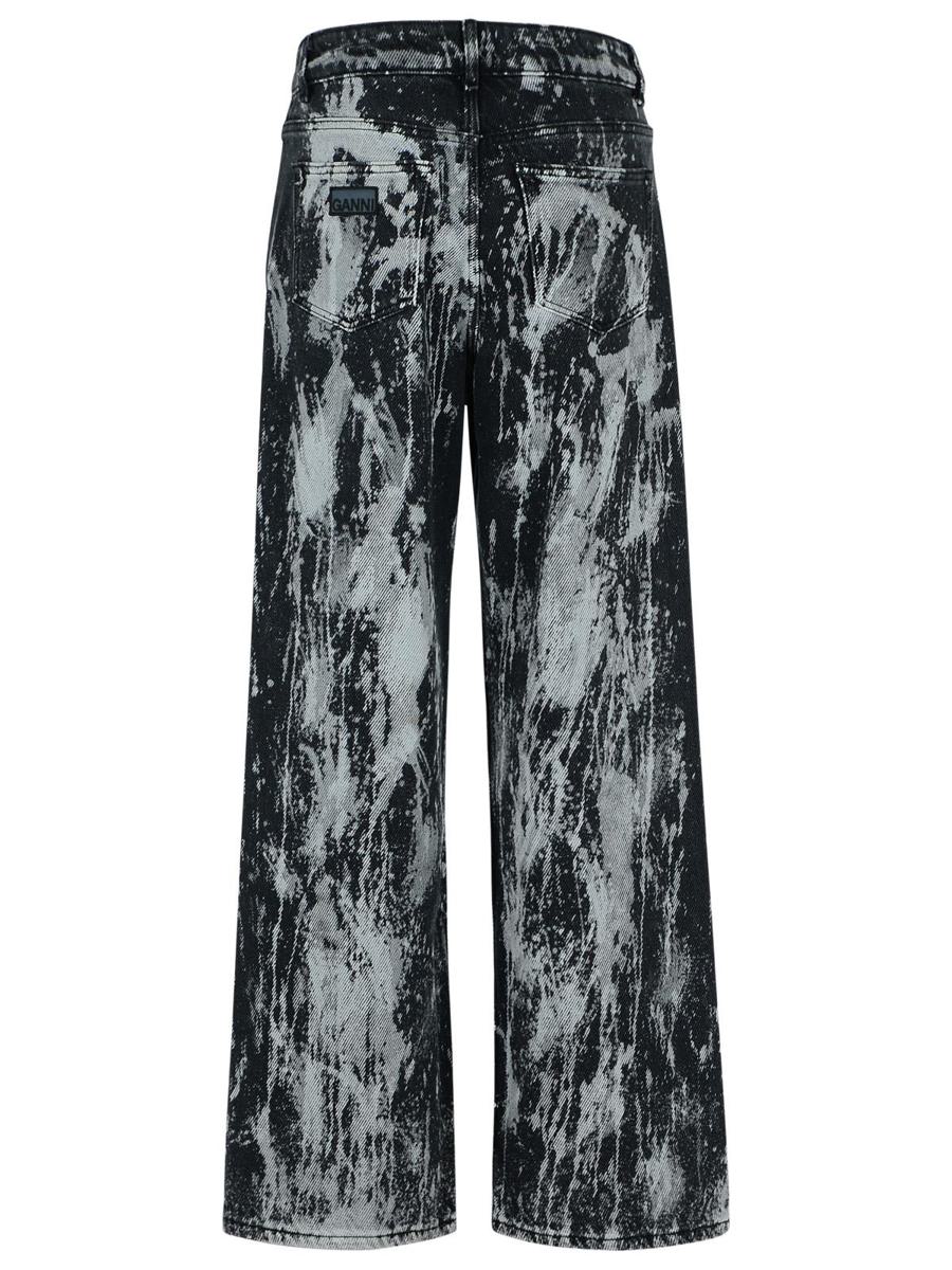 Ganni „Izey“ schwarze Baumwolljeans