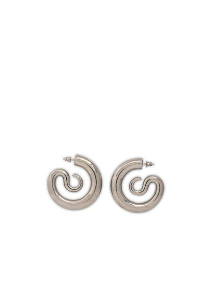 Panconesi – Silberne „Serpent Hoops Medium“-Ohrringe