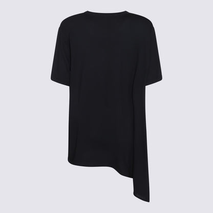 Fabiana Filippi Dunkelblaues Viskose-T-Shirt
