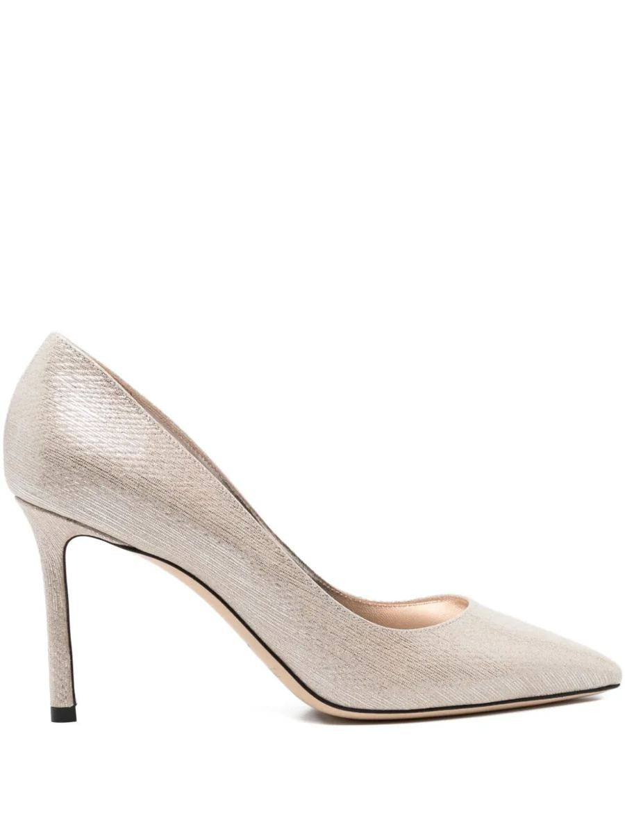 Jimmy Choo Romy 85 Pumps aus Lamé-Stoff