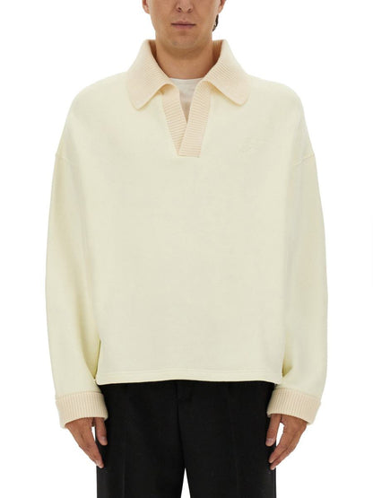 Jacquemus Langarm-Poloshirt „Stitch“