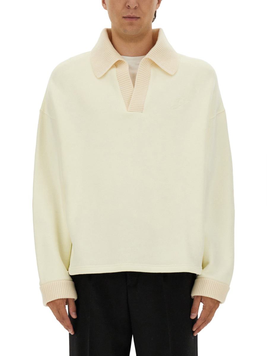 Jacquemus Langarm-Poloshirt „Stitch“