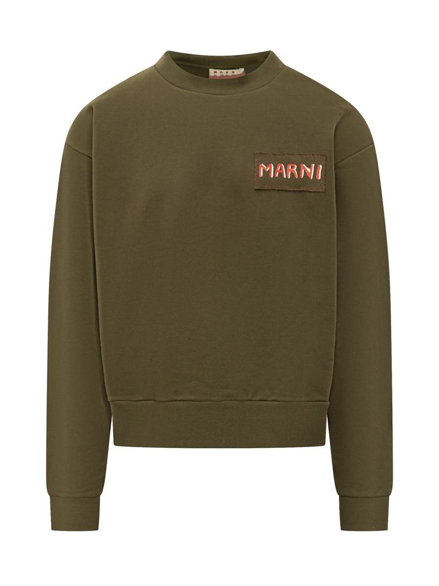 Marni Sweatshirt mit gesticktem Logo-Patch Marni