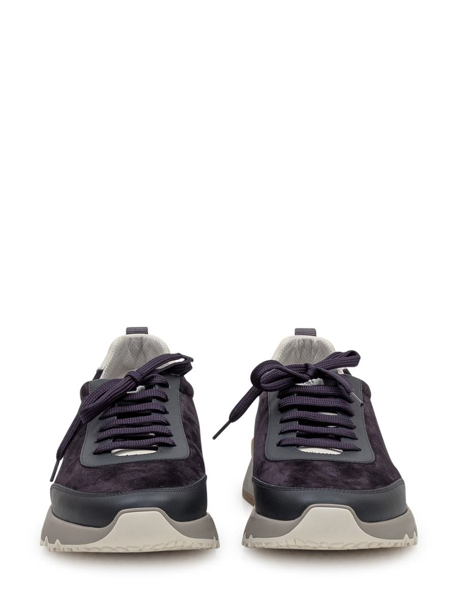 Brunello Cucinelli Brunello Cucinelli Wildleder- und Leder-Sneakers