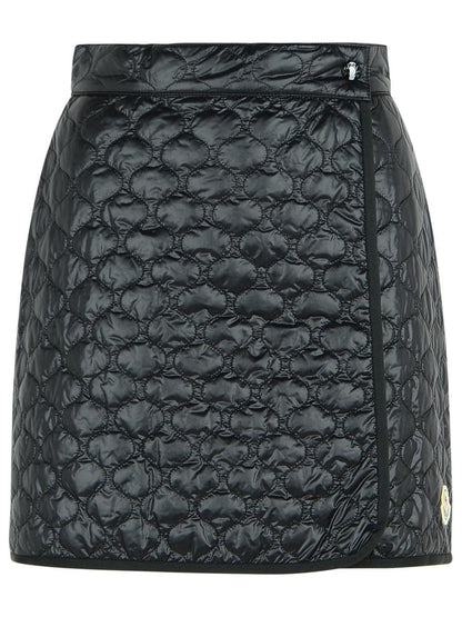 Moncler Schwarzer Polyamidrock