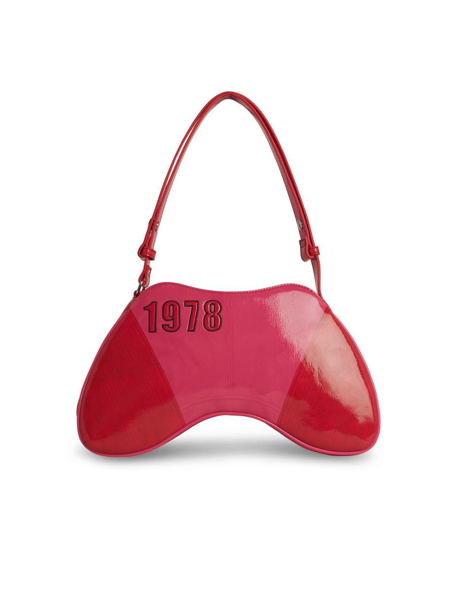 Diesel – „Play“-Tasche aus Polyurethan in Fuchsie