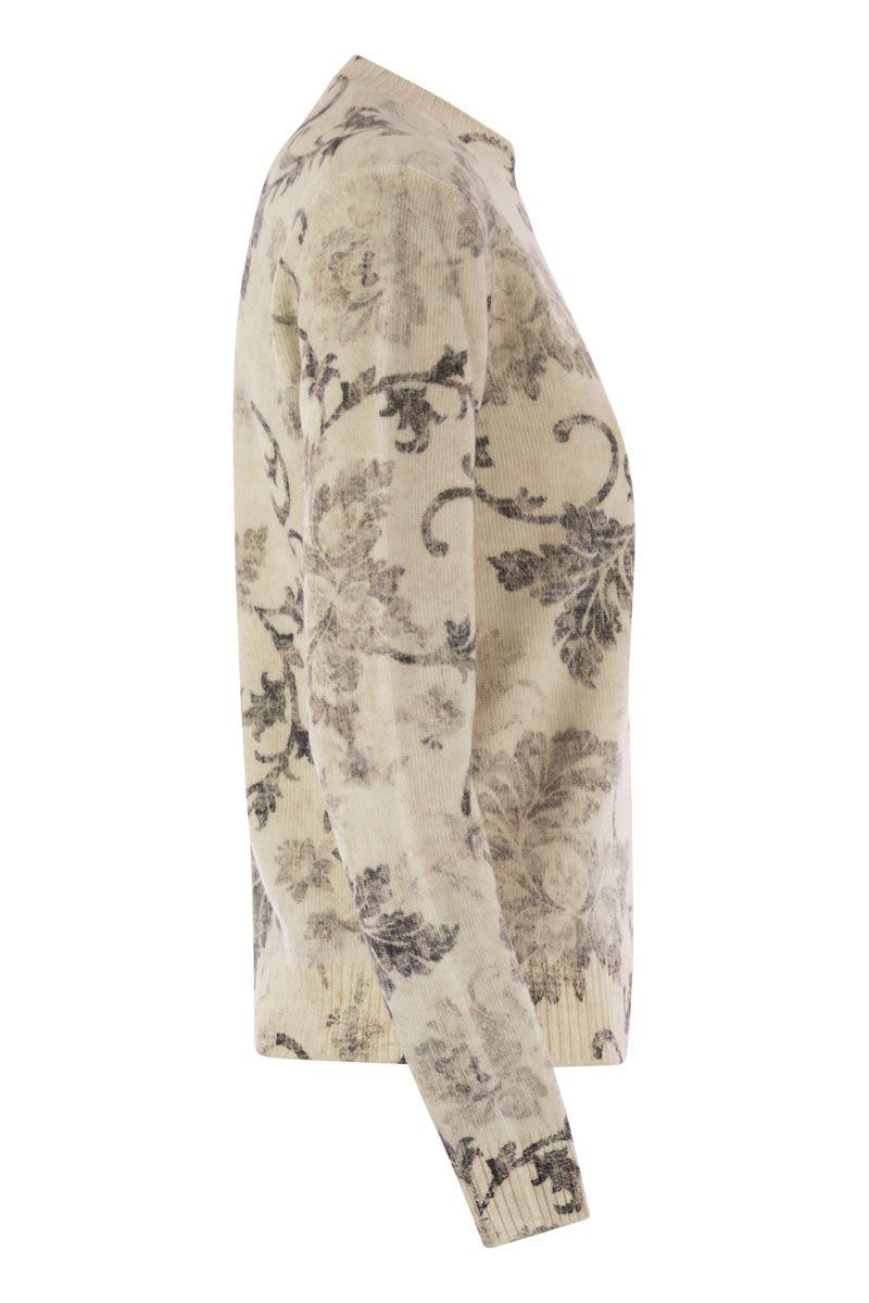 Herno – Wollpullover mit Blumenmuster