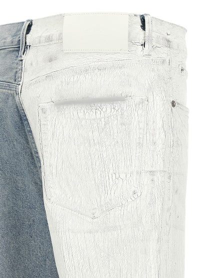 Lila Marke „Crackle Silver“ Jeans