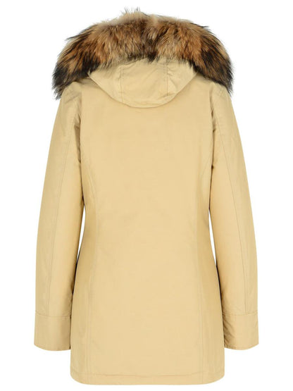 Woolrich Marka „Artic“ aus beiger Baumwollmischung