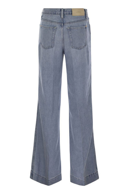 7 For All Mankind Modern Dojo Tailorless – Schlagjeans mit hoher Taille