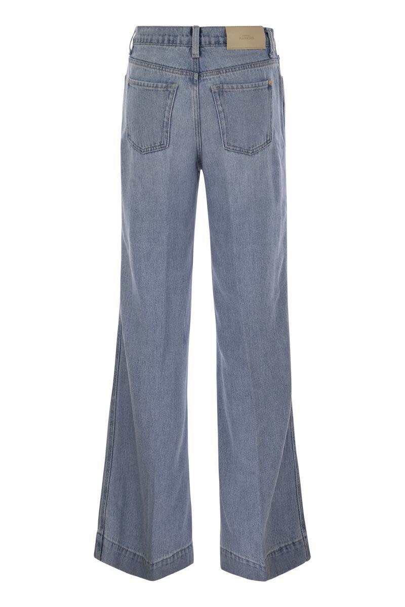 7 For All Mankind Modern Dojo Tailorless – Schlagjeans mit hoher Taille