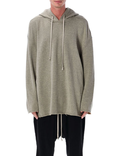 Rick Owens Drkshdw Grau Melange Peter Hoodie Sweatshirt