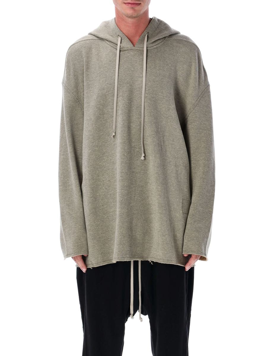 Rick Owens Drkshdw Grau Melange Peter Hoodie Sweatshirt