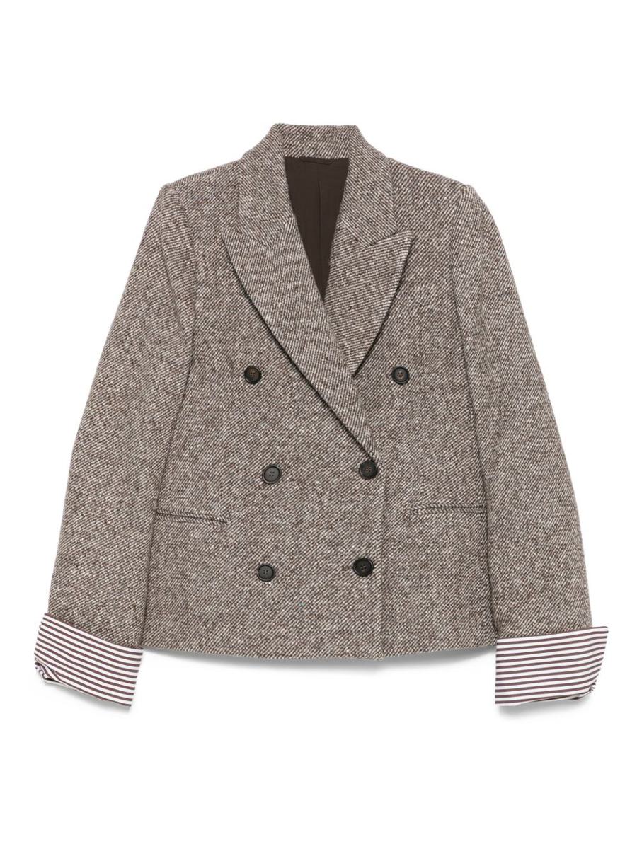 Brunello Cucinelli Jacke aus Wolle und Seide