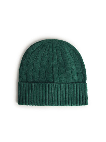 Polo Ralph Lauren – Grüne Beanie aus Wollmischung