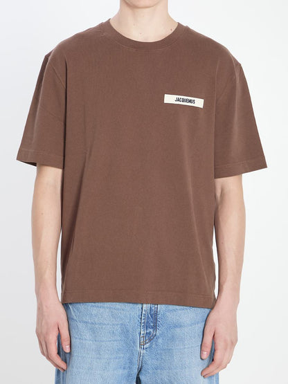 T-Shirt aus Grosgrain
