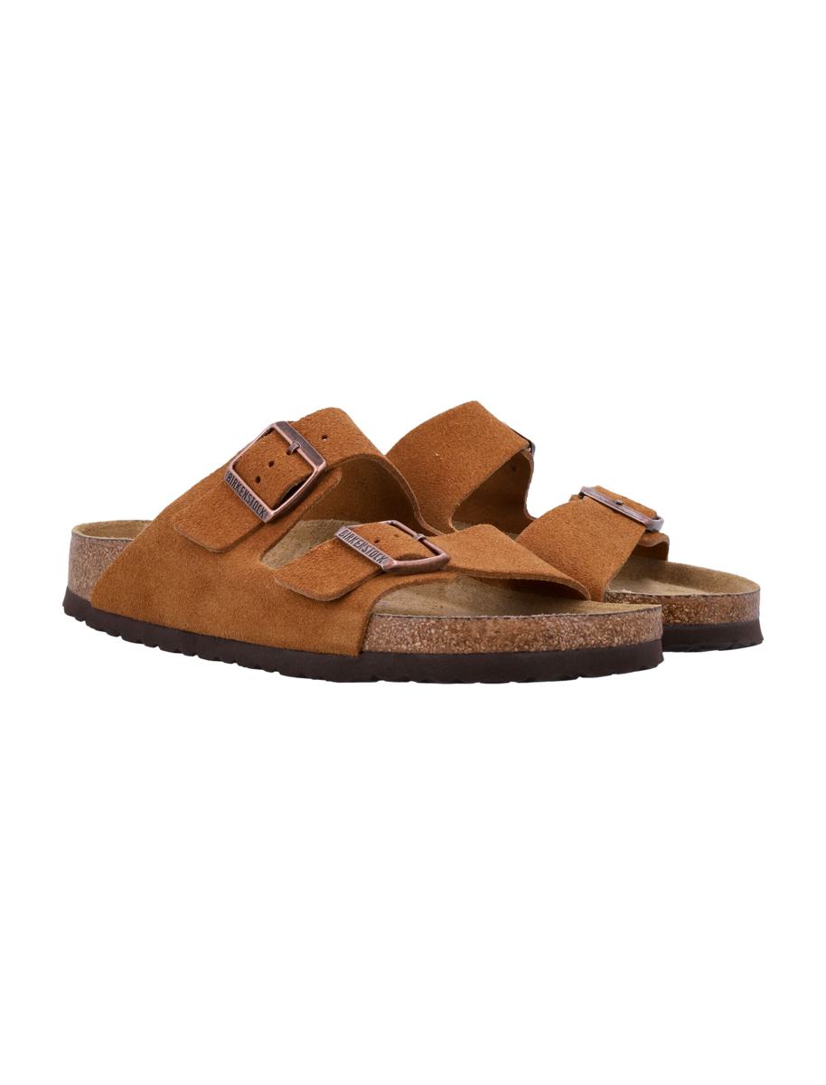 Birkenstock Wildleder Arizona Sandalen Nerzbraun