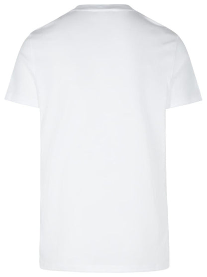 Weißes Baumwoll-T-Shirt von Balmain