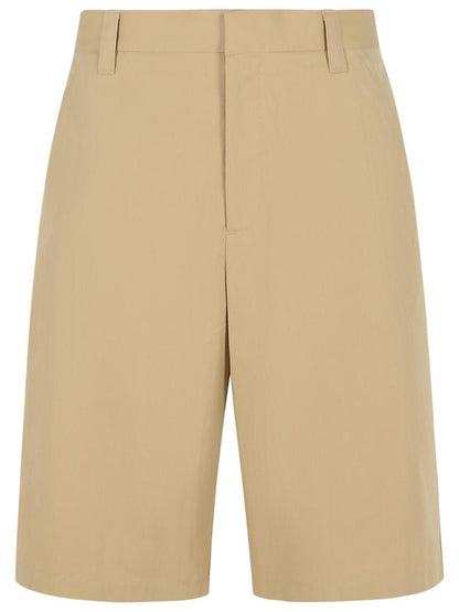 Moschino – Beige Bermudashorts aus Baumwollmischung