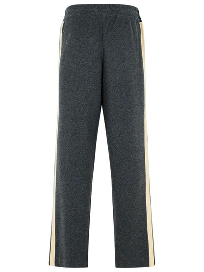 Palm Angels – Dunkelgraue Hose aus Wollmischung