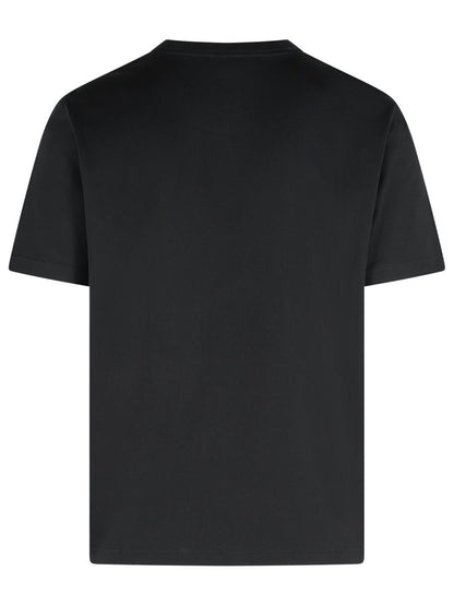 Schwarzes Baumwoll-T-Shirt von Lanvin