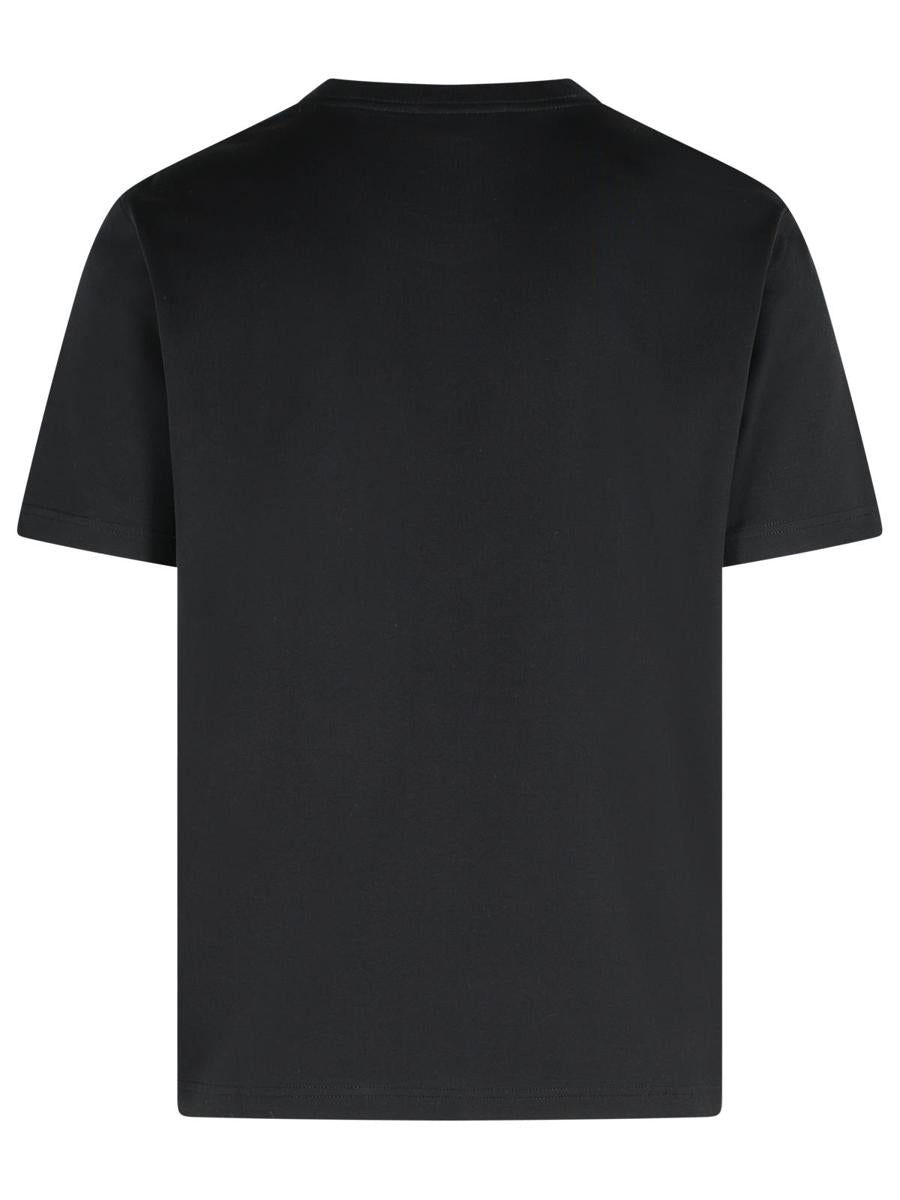 Schwarzes Baumwoll-T-Shirt von Lanvin