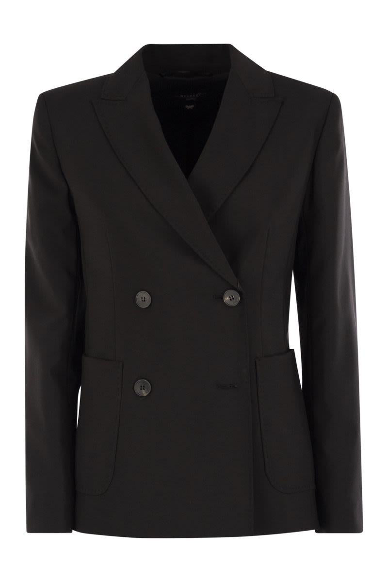 Weekend Max Mara Ornati - Zweireihiger Blazer aus Wollcanvas