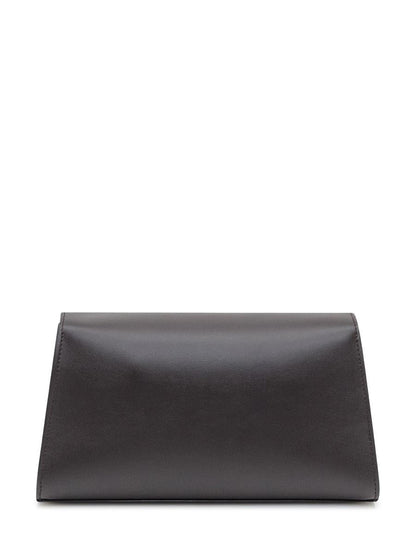 Salvatore Ferragamo Ferragamo Clutch aus schwarzem Leder