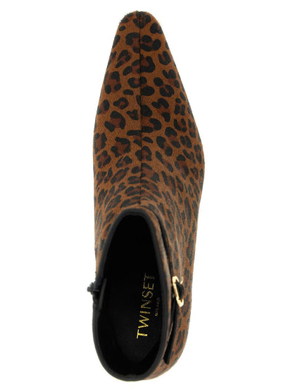 Twinset Ankle Boots mit Animalprint