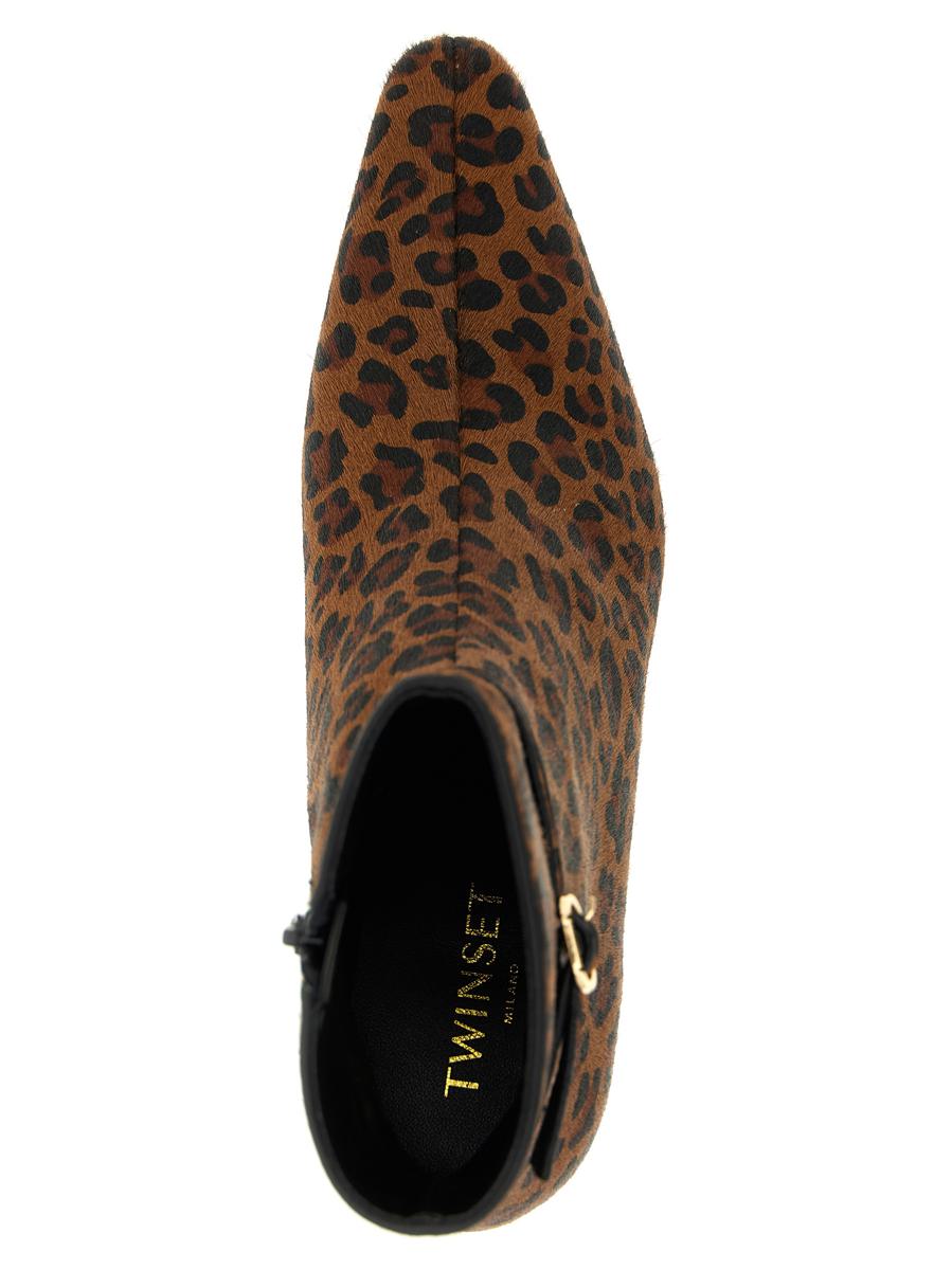 Twinset Ankle Boots mit Animalprint